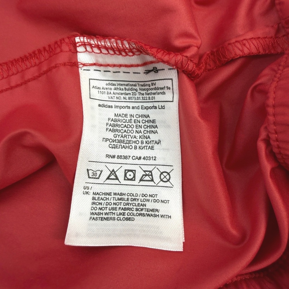 Adidas Golf Windshirt Jacket Mens XL Red 1/4 Zip Pockets Short Sleeve Waterford - Picture 10 of 13